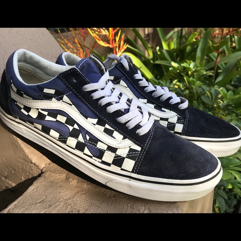 Vans Old Skool Checkerboard Flame
